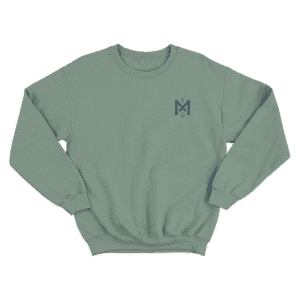 Crew Neck Jumper Sage - Front